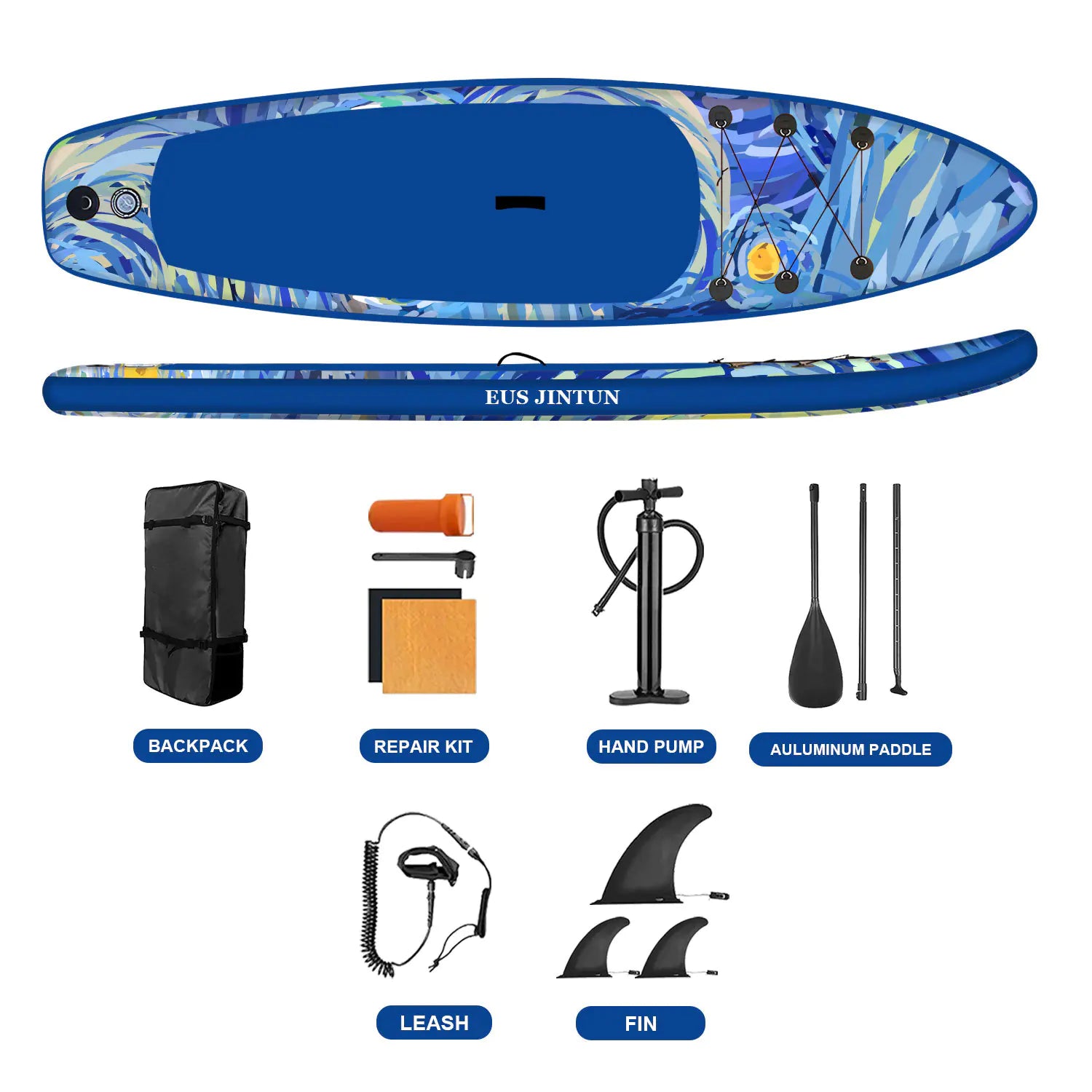 Inflatable Stand Up Paddle Board (SUP) – Non-Slip Yoga & Surf Board for Beginners & Pros | Portable & Durable