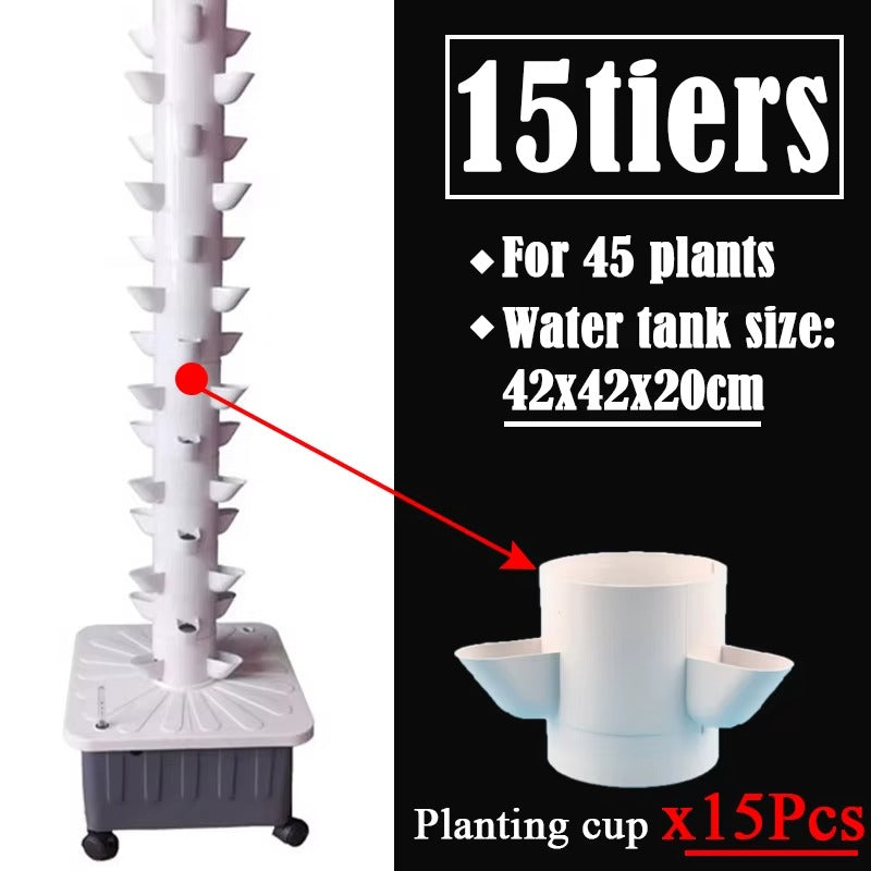 Hydroponic Vertical Tower, Veggie/Herb Planter