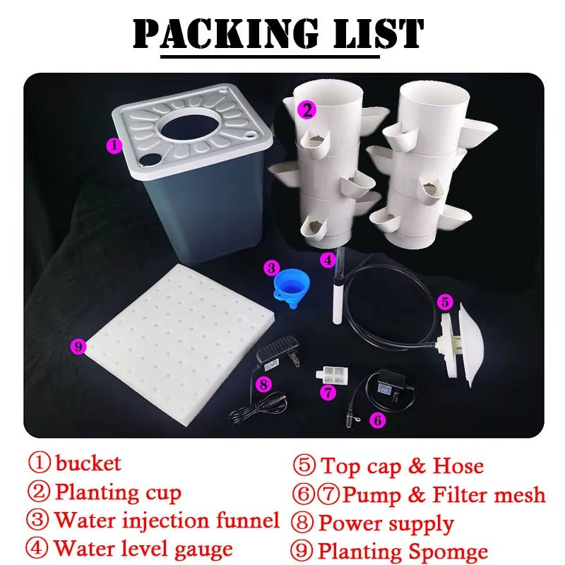 Hydroponic Vertical Tower, Veggie/Herb Planter