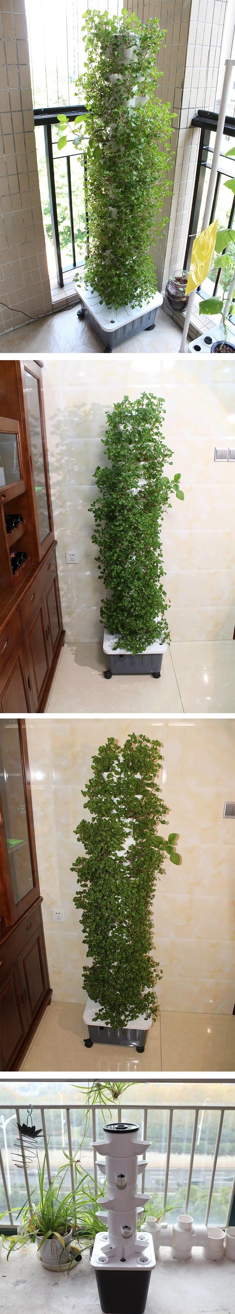 Hydroponic Vertical Tower, Veggie/Herb Planter